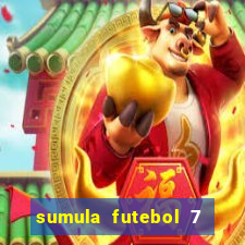 sumula futebol 7 society excel